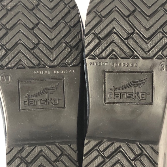 Dansko Shoes Womens 39 Blue Suede Perforated Slip on Open Toe Mules - Picture 9 of 12